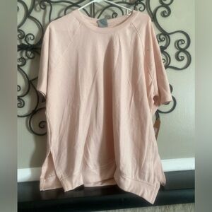 MV Sport Light Pink Short Sleeve Tee